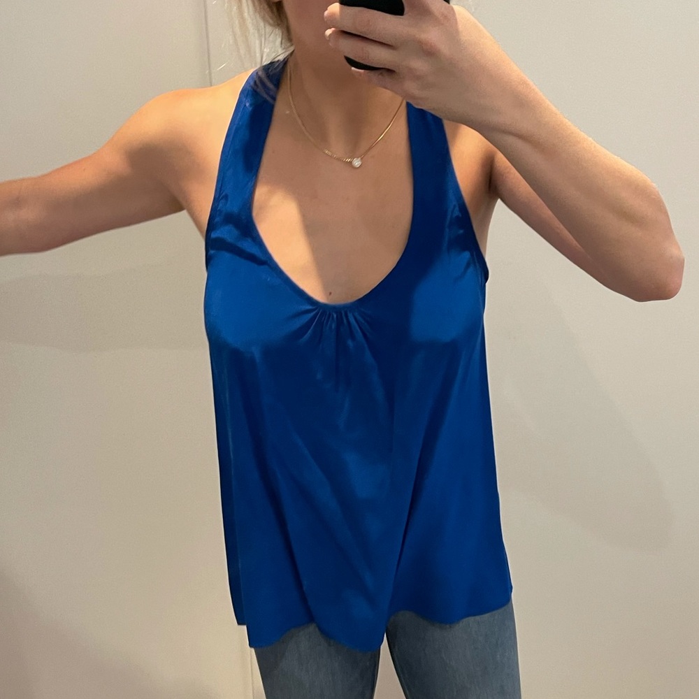 Scoop NYC Silk Racerback Top